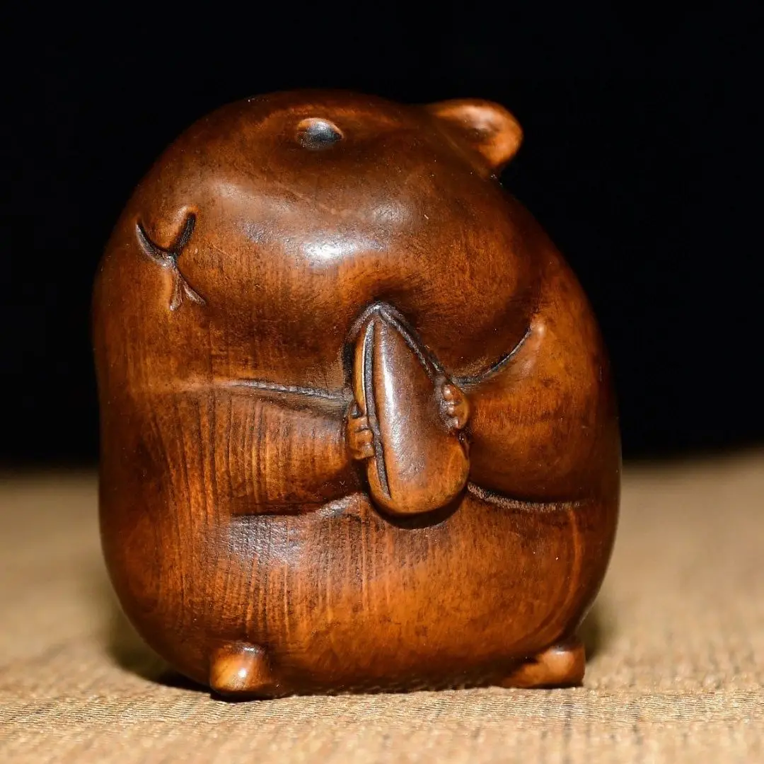 Nut squirrel Statue Figurine Desktop Ornaments Home Decoration Crafts Tea Pet Decor