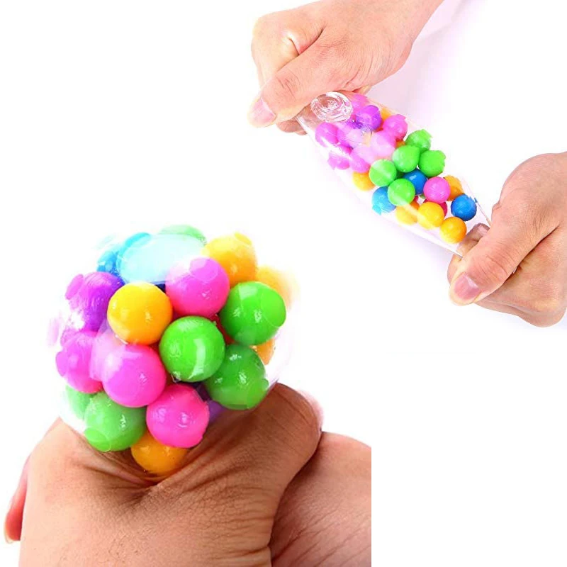 

Colorful Stress Balls Water Beads Squeeze Balls Ease Sensory Ease Toys Stress Balls for Anxiety Autism Kids and Adults Gifts