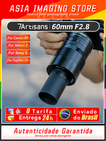 【 Do Brasil 】SALE  7Artisans 60mm F2.8 I APS-C Mirrorless Camera Lens for Sony Canon EF-M RF Fujifilm Nikon Z  7 Artisans 60 2.8