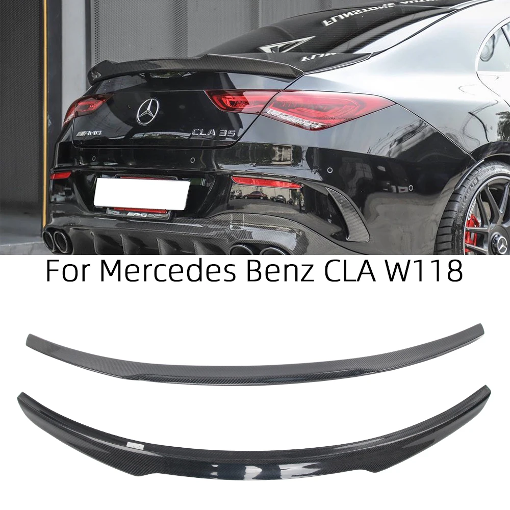 

For Mercedes-Benz CLA W118 C118 FD Style Carbon Fiber Rear Spoiler Trunk Wing 2019-2023 FRP honeycomb Forged