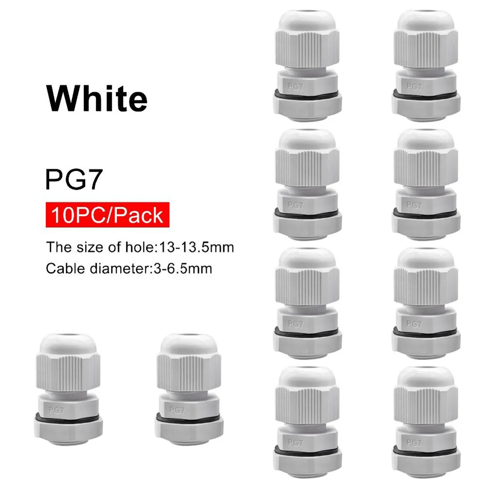 Cable Gland Waterproof Cable Seal Set 10 Piece for Mechanical Control Box Switchboard Electrical Appliances etc