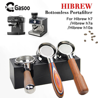 58mm 3 Ears Coffee Bottomless Portafilter with 2 Cup Basket Filter Holder for Hibrew h10a Hibrew h7 Hibrew h7a Espresso Machine