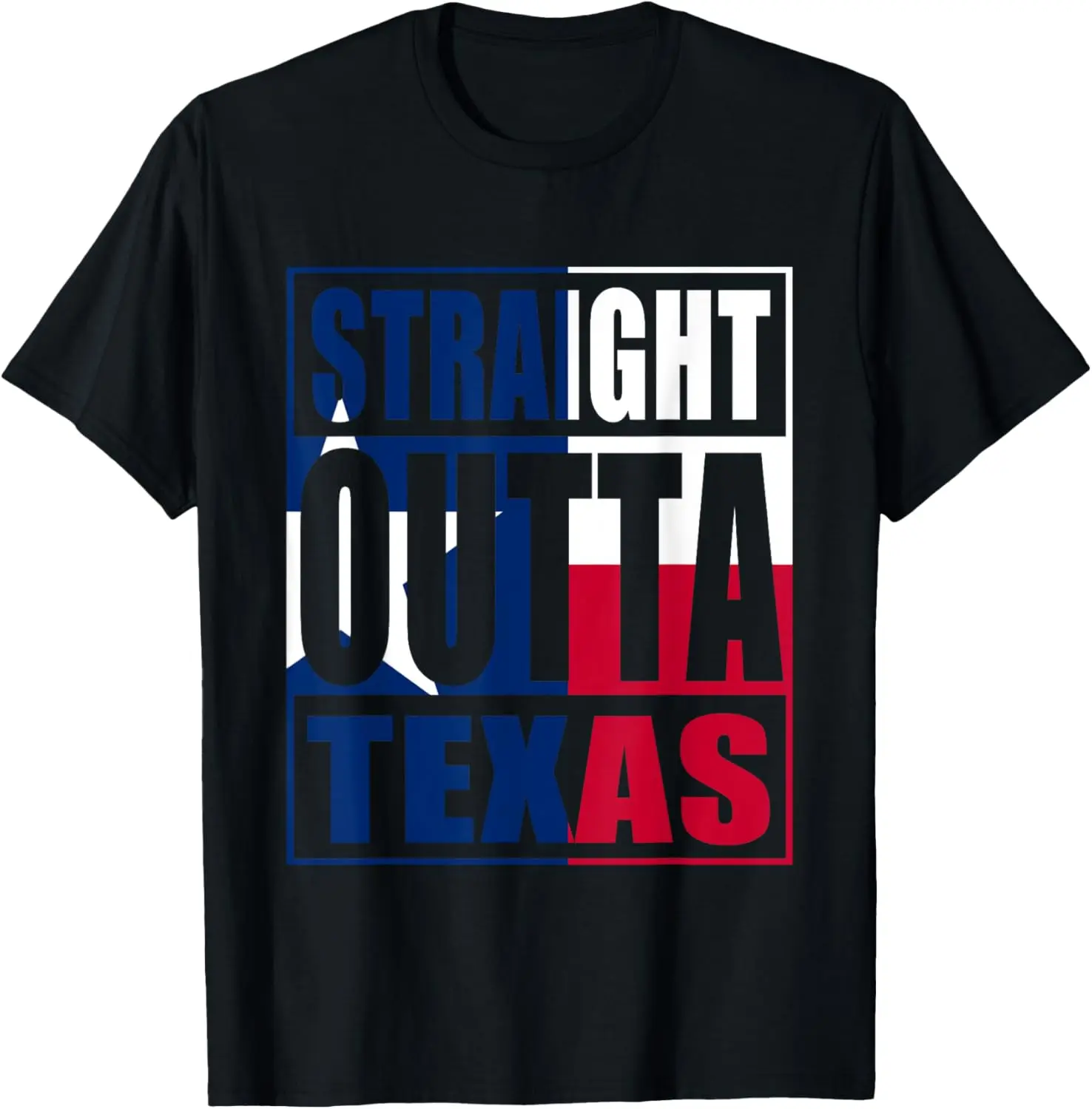 

Straight Outta Texas State Flag Pride T-Shirt