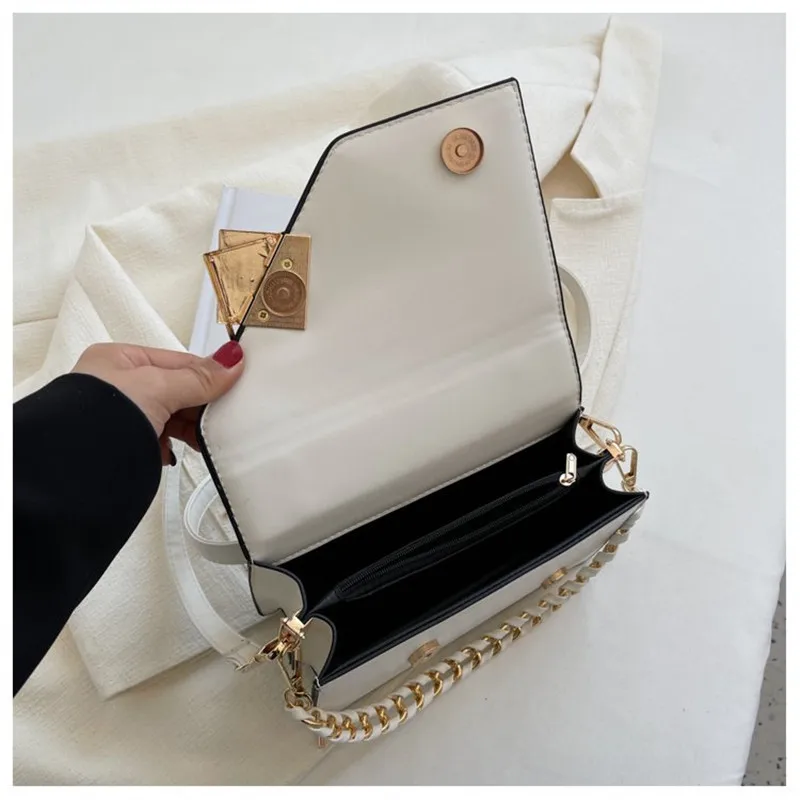 Women's Small Square Bag New Fashion Trend Luxury Designer Crossbody Bag Chain Lady Shoulder Messenger Handbag