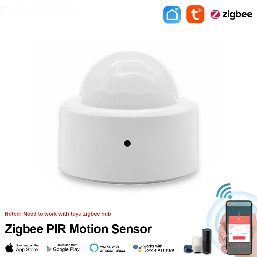 Tuya Zigbee Mini Smart PIR Motion Detector Human Body Infrared Sensor Anti Theft Tuya App Remote Control Smart Life