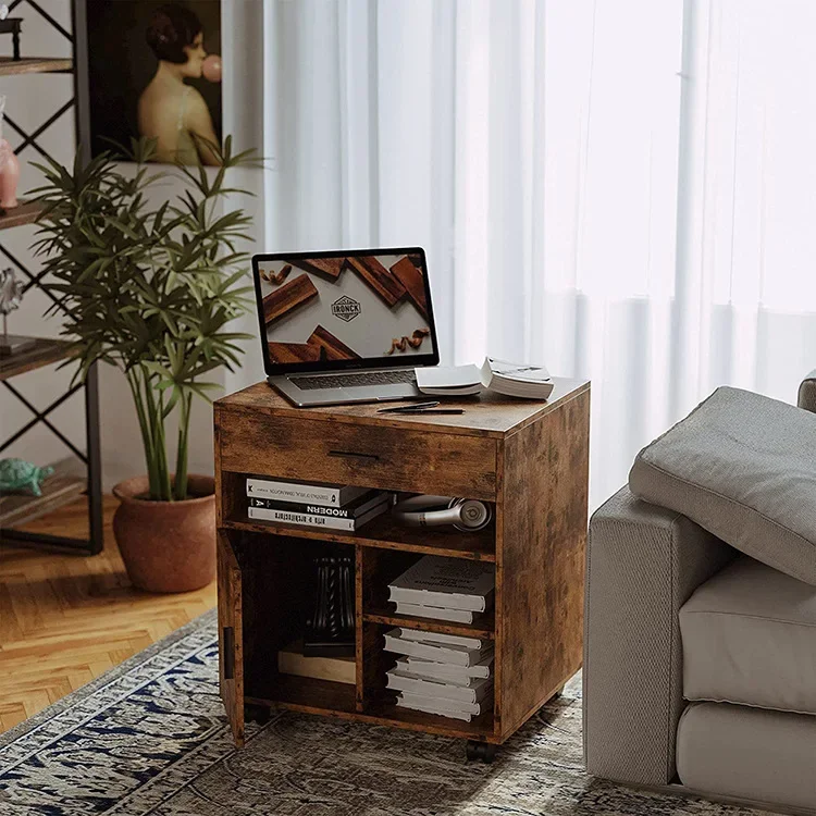 Cross-border special foreign trade supply Nordic bedside table Household small apartment retro literary locker Storage bookcase