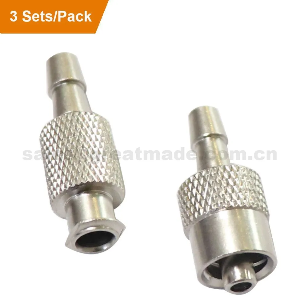 NIBP Cuff Air Hose Connector Set Knurled‑Grip Air Tube Adapter Blood Pressure Monitor Replacement Spare Accessories