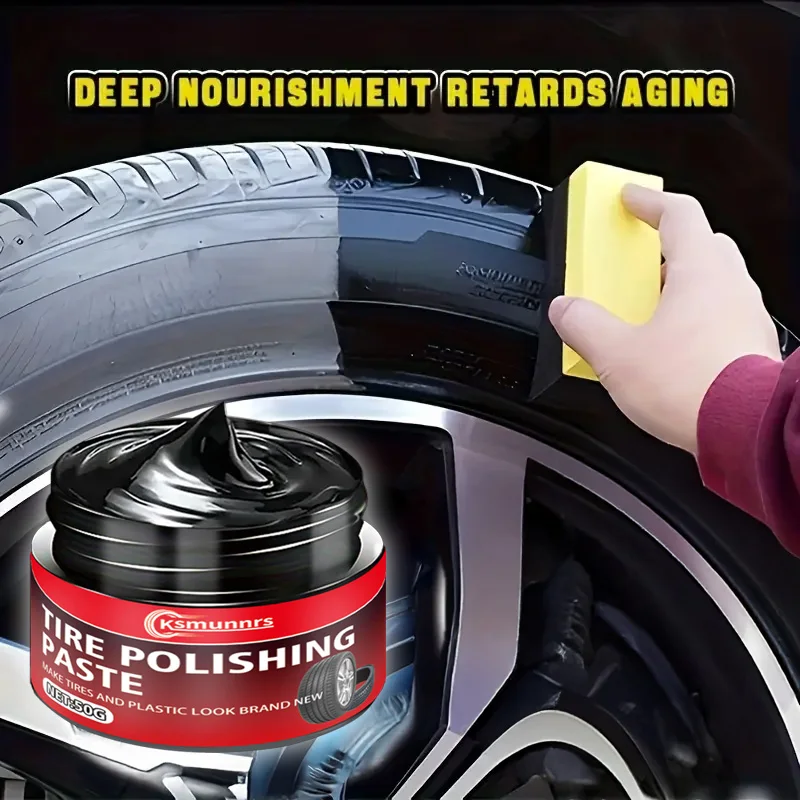 Premium Tire Wax: Durable Enhancer Anti-Aging Long-Lasting Shine