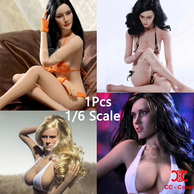 

1/6 Sexy Super-Flexible Female Seamless Body&Head with Stainless Steel Skeleton 12'' Pale/Suntan Skin Soldier Action Figure Doll