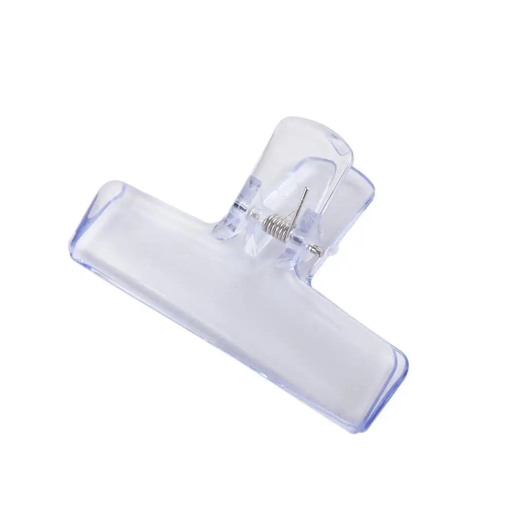 Transparent Korean Binding Clips Test Paper Student Stationery Bookmark Binder Memo Clip Fixing Clips Page Holder Paperclips