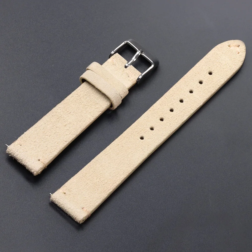 Soft Suede Quick Release Watch Strap for Seiko, 18/20/22mm