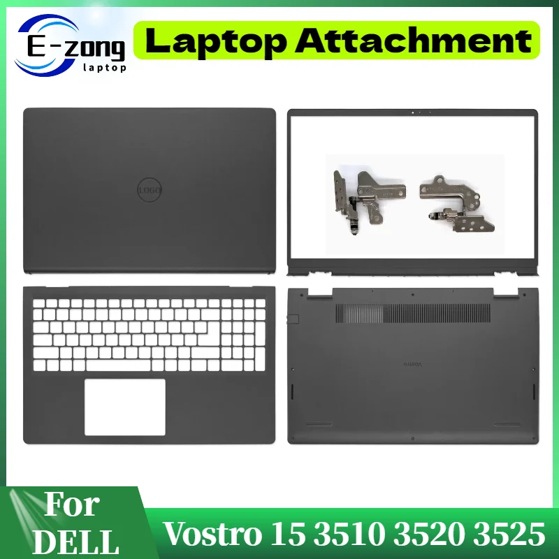 

New LCD Back Cover/Bezel/Hinges For Vostro 15 3510 3511 3515 3520 3525 V3510 Plastic Parts Palmrest Lower case 15.6inch