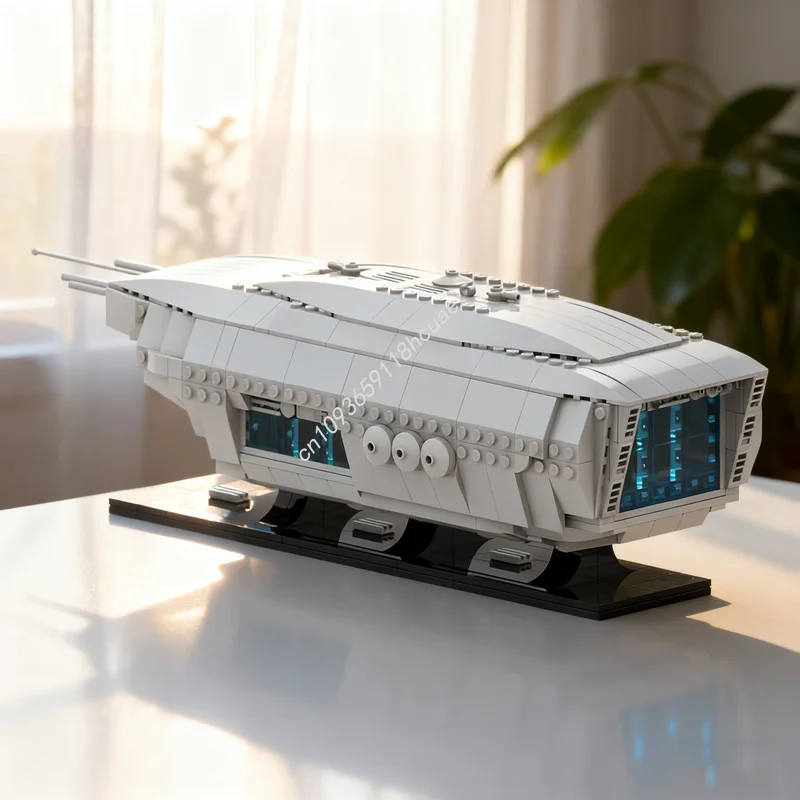

949 шт. MOC 1 тонна Falk Class Escort Carrier Звезда Модель Строительные блоки Строительство DIY Рождественский подарок Идея Игрушка Дети День рождения