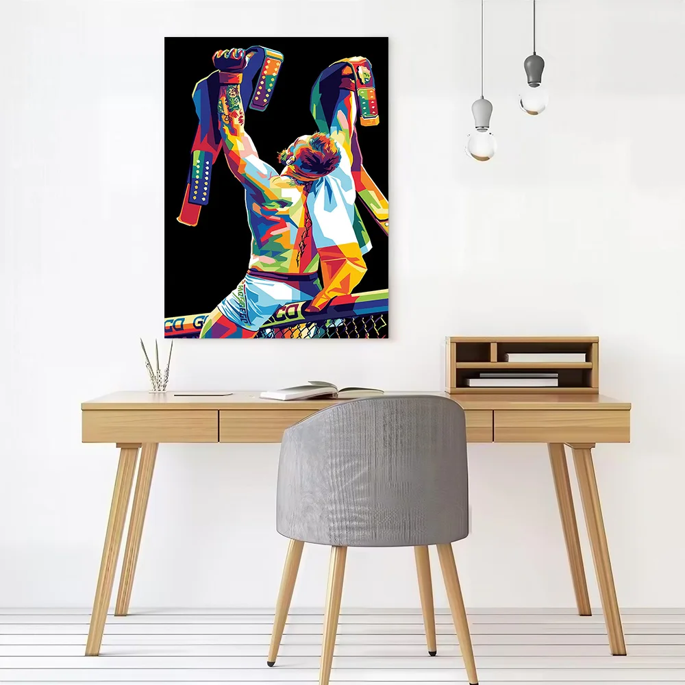 Conor McGregor Champion Celebration Poster Canvas Wall Art Custom Photo Print Modern Painting for Fans Home Decoration Ornaments