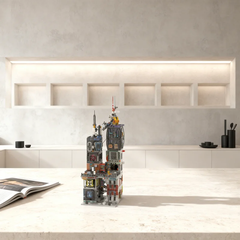 

5179pcs MOC Brickpunk City 2 Model Building blocks Construction Christmas gifts toy creative DIY idea Education Assemble Brick