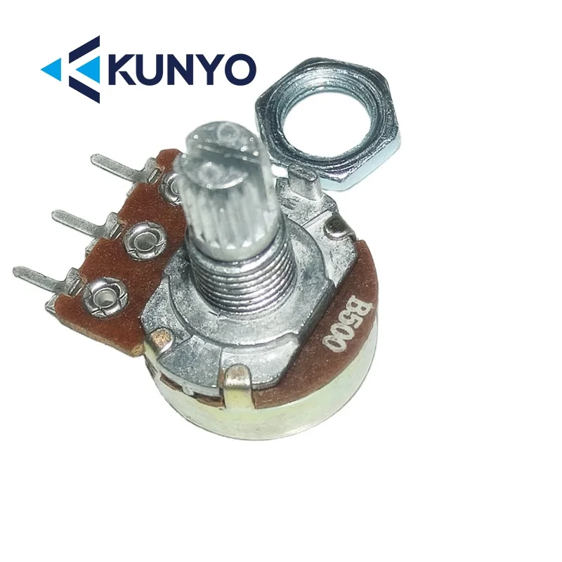 

WHT148 15mm 500R B10K B1K B100K B50K b500 Single potentiometer