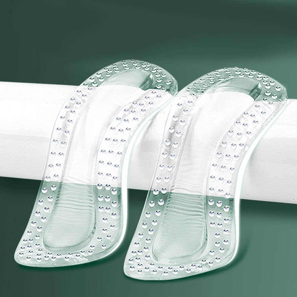 

4 Pairs Transparent Silicone Pads Anti Slip Self Adhesive High Heel Foot Protectors Shoe Grips Heel Stickers