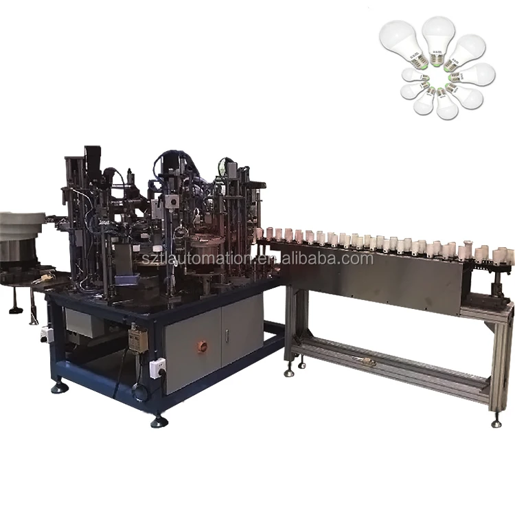 Fully Automatic Device Custom Shenzhen Supplier LED Bulb Assembly Machine Lamp Robot Production Line Equipment Machinery