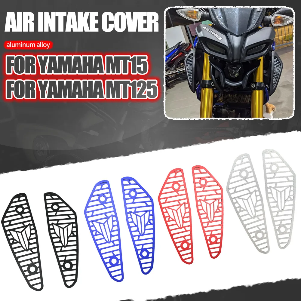 

Motorcycle Air Intake Cover Grill Guard Protector For Yamaha MT-15 MT15 2018- 2021 2022 2023 2024 2025 MT-125 MT125 Accessories