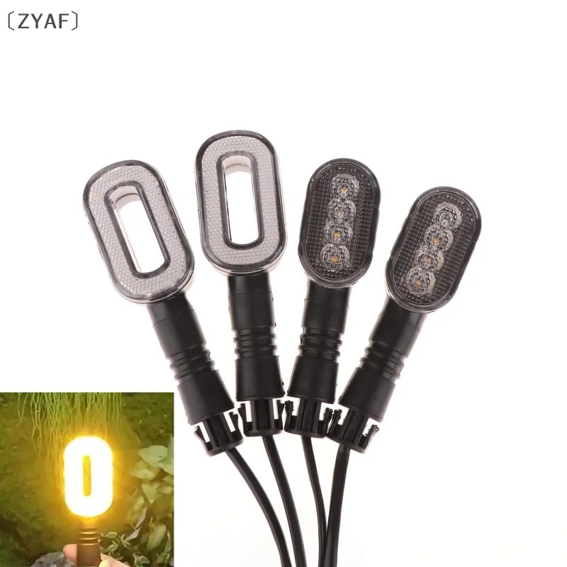 [2 قطعة دراجة بدوره إشارة القرن الضوء الخلفي 36 فولت/48 فولت/60 فولت/72 فولت الدراجة ضوء مصباح تحذير خنق كهربائي دراجة نارية سكوتر أجزاء #3