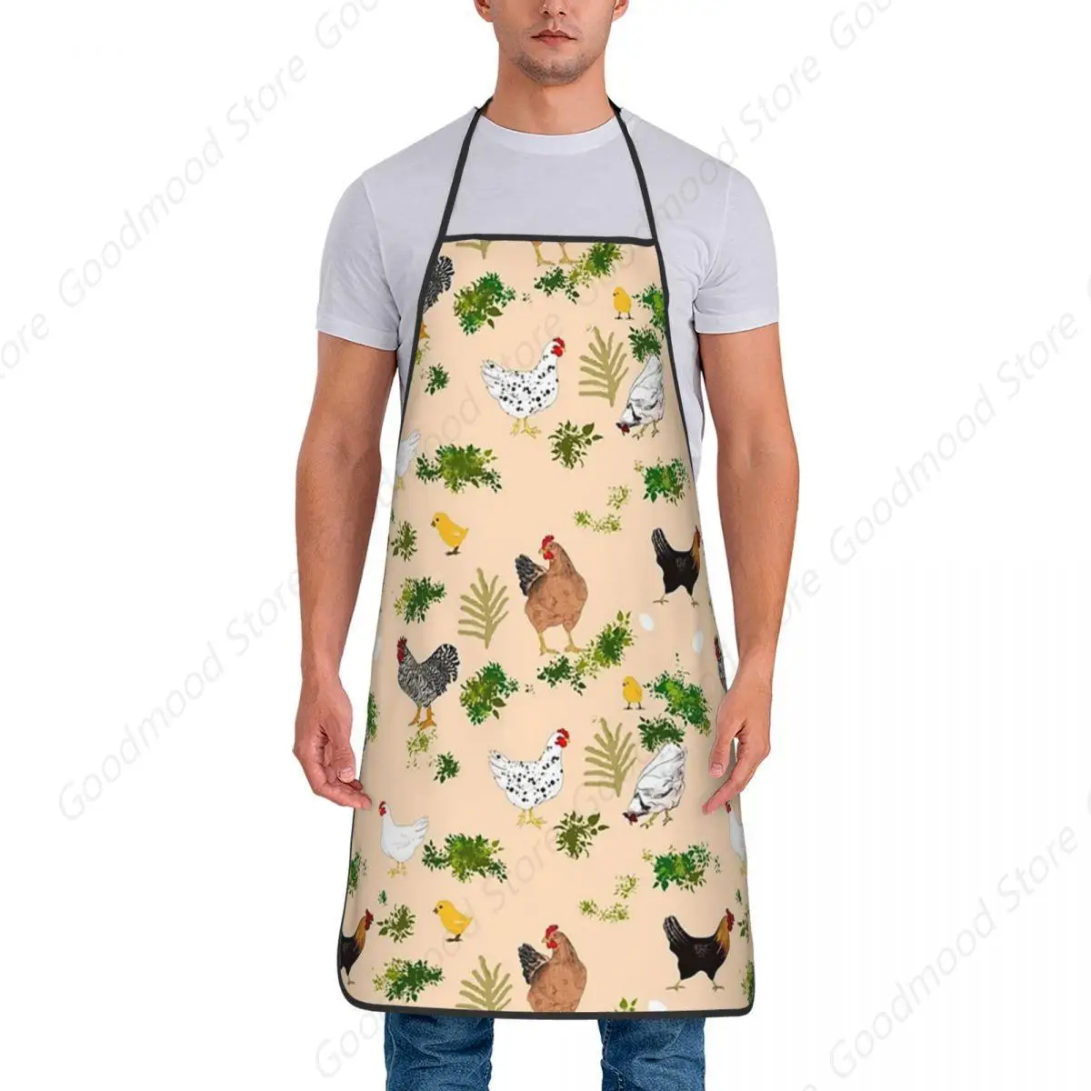 Chicken,hen ,chicks Pattern Aprons Chef Cooking Baking Tablier Waterproof Bib Kitchen Cleaning Pinafore for Women Men Painting