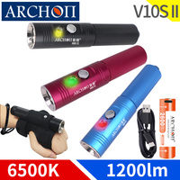 V10S II diving flashlight CREE LED diving lights Underwater 100m diving lighting torch dive HD video photoraphy dive fill light