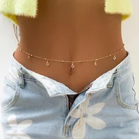 Ceinture de ventre Sexy pour femmes, chaîne de taille, bikini de plage d'été, accessoires de Festival, bijoux de corps, chaîne de corps, accessoires de bijoux à la mode 4