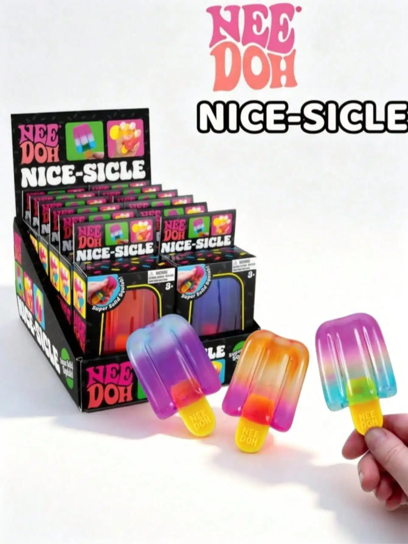 

Nee Doh Nice-Sicle Popsicle Squishy Stress Relief Fidget Sensory Toy