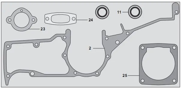 

K1250 OEM GASKET SET 506292403 FOR PARTNER HUSQVARNA K1260 3120 CONCRETE CUT OFF RAIL SAW OIL SEAL CRANK CYLINDER CARB MUFFLER