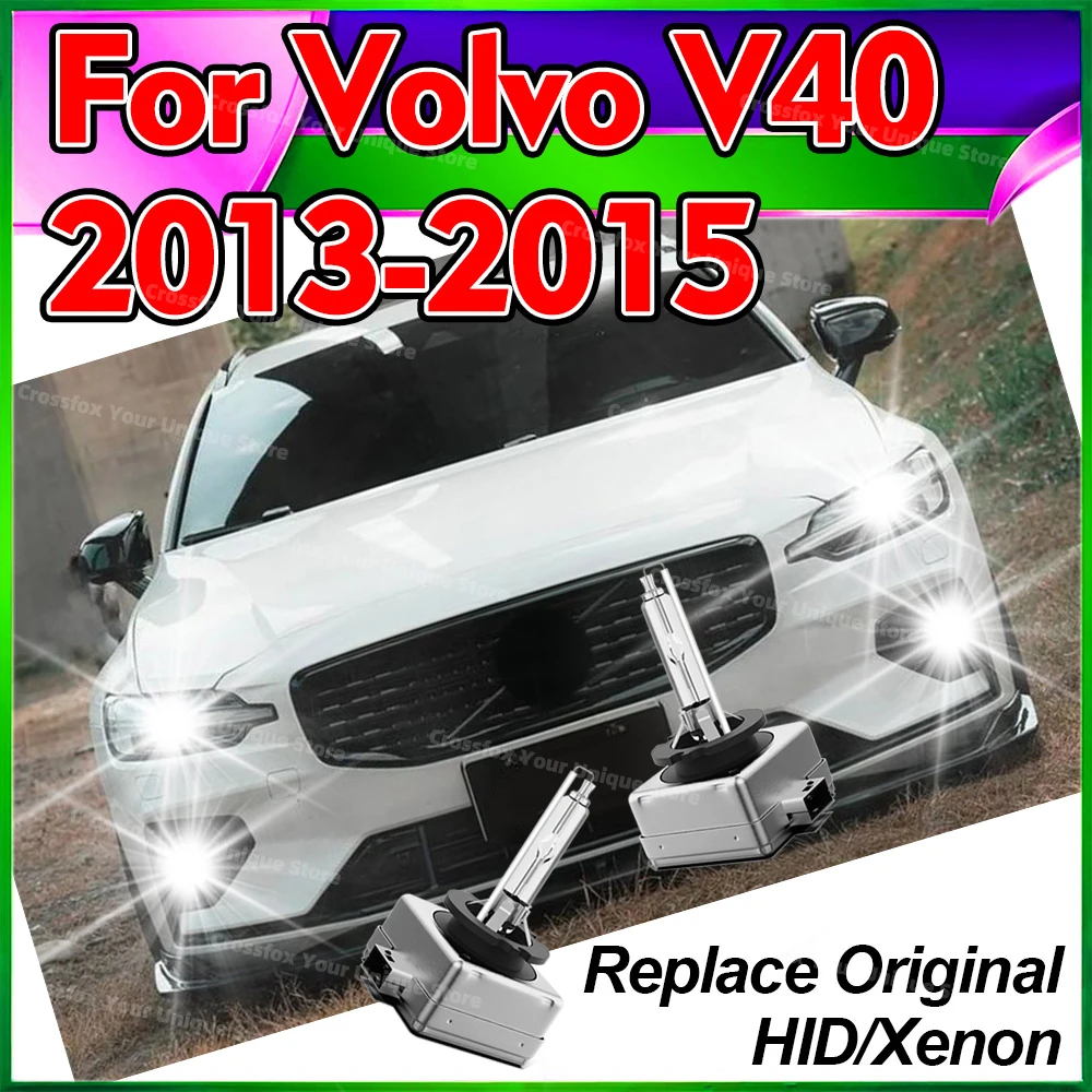 

2x 6000K 8000K 10000K D3S D3 HID Xenon Headlight Bulbs For Volvo V40 2013 2014 2015 Auto Head Lamps 12V Accessories PLug-N-Play