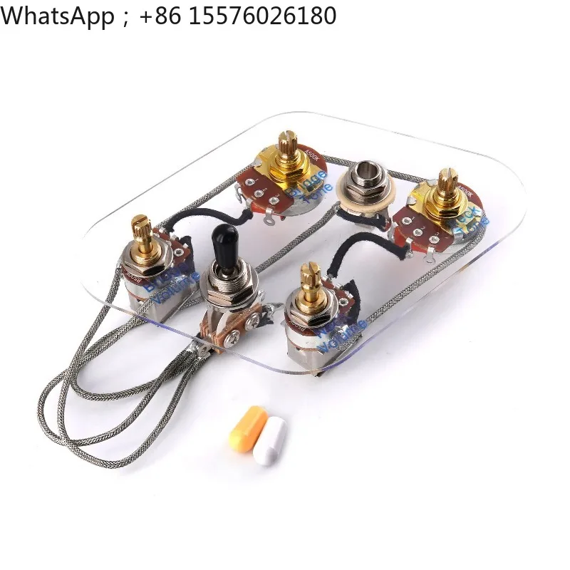 Dual Volume Dual Tone Guitar Pre-installed Circuit, Three-speed Switch Can Cut Single Pickup Circuit Set