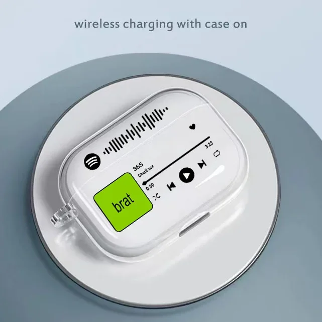 Music Charli XCX Brat Album Case for Airpod Pro2 1 2 3 4 Pro Hot Songs Playlist Wireless Headphone Cover for Air Pods 3rd Gen