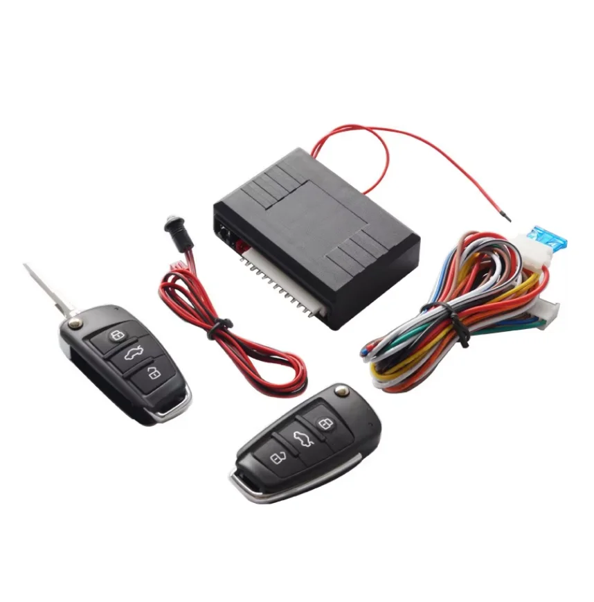 12V car remote control central control lock keyless entry system equipped with ammunition key embryo central control door lock