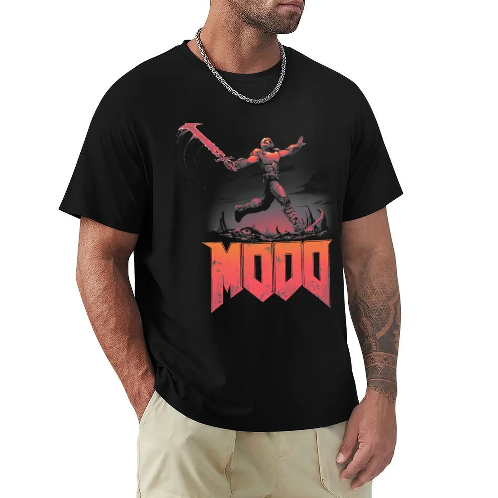 

Skip and Tear T-Shirt No Iron Casual Short Sleeve Top