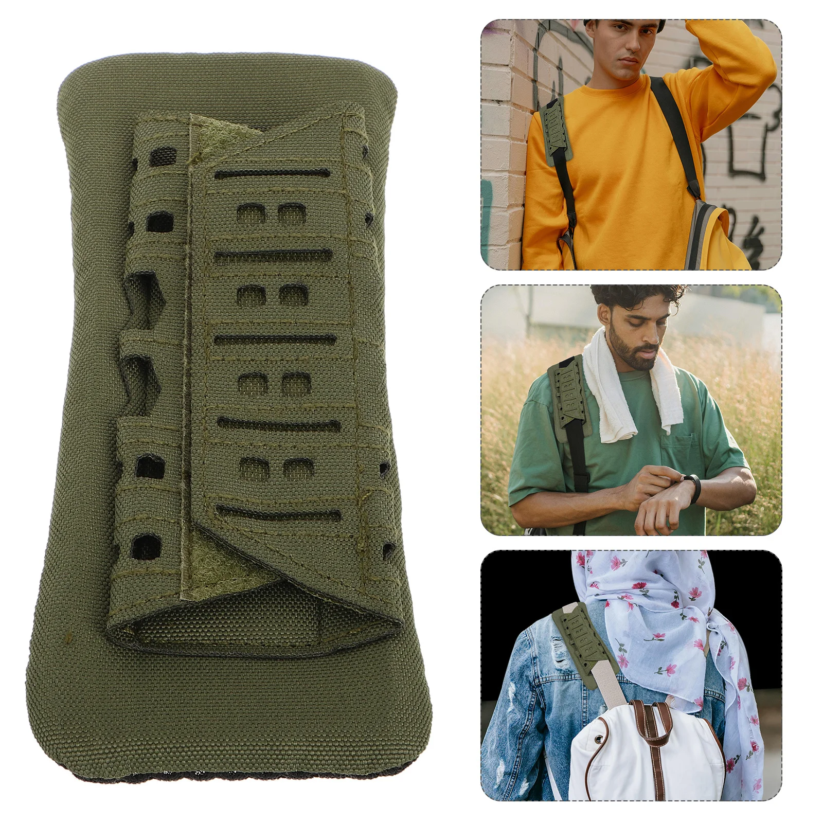 

Non Slip Outdoor Backpack Shoulder Strap Cushion Pad Breathable Shoulder Pads for Hiking Travel Camping Hunting