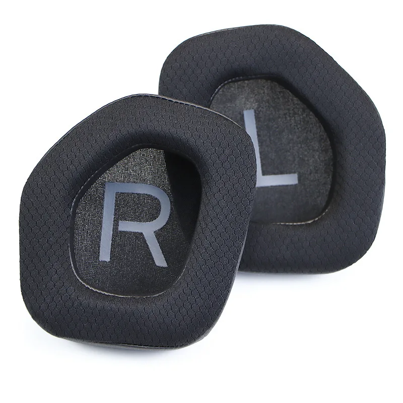 Mesh Fabric Replacement Ear Pads for Alienware AW988 Headphones Ear Cushions, Headset Earpads, Ear Cups Cover Repair Parts