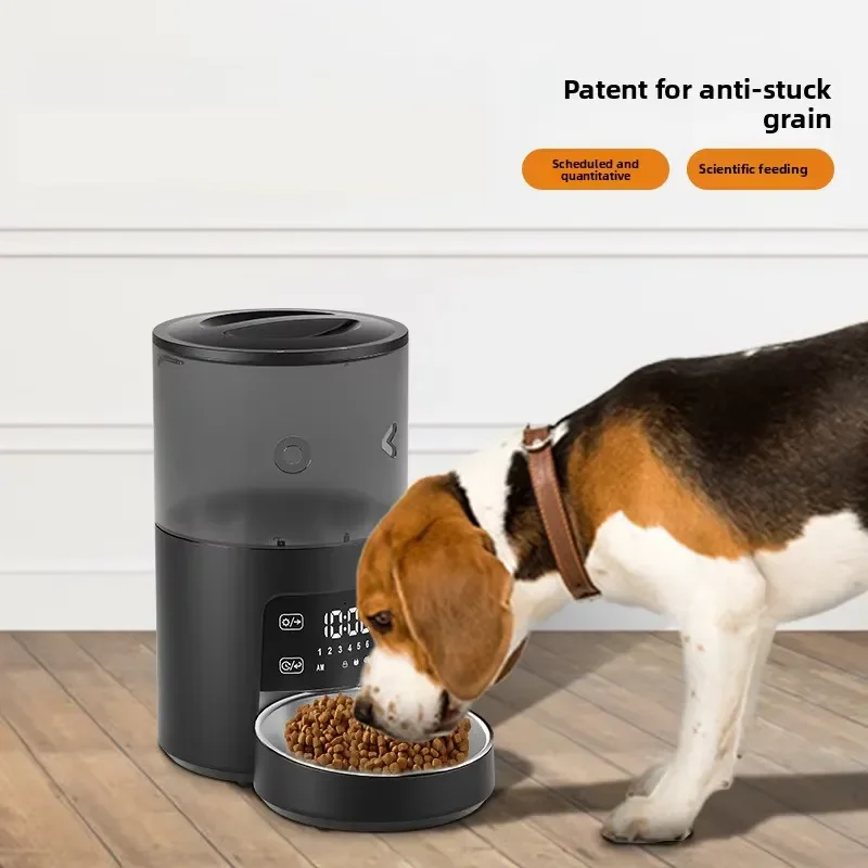 Automatic Pet Food Dispenser 3L 4L 6L Large Capacity Timed Feeder for Dogs Cats Removable Single Double Bowl Smart Control