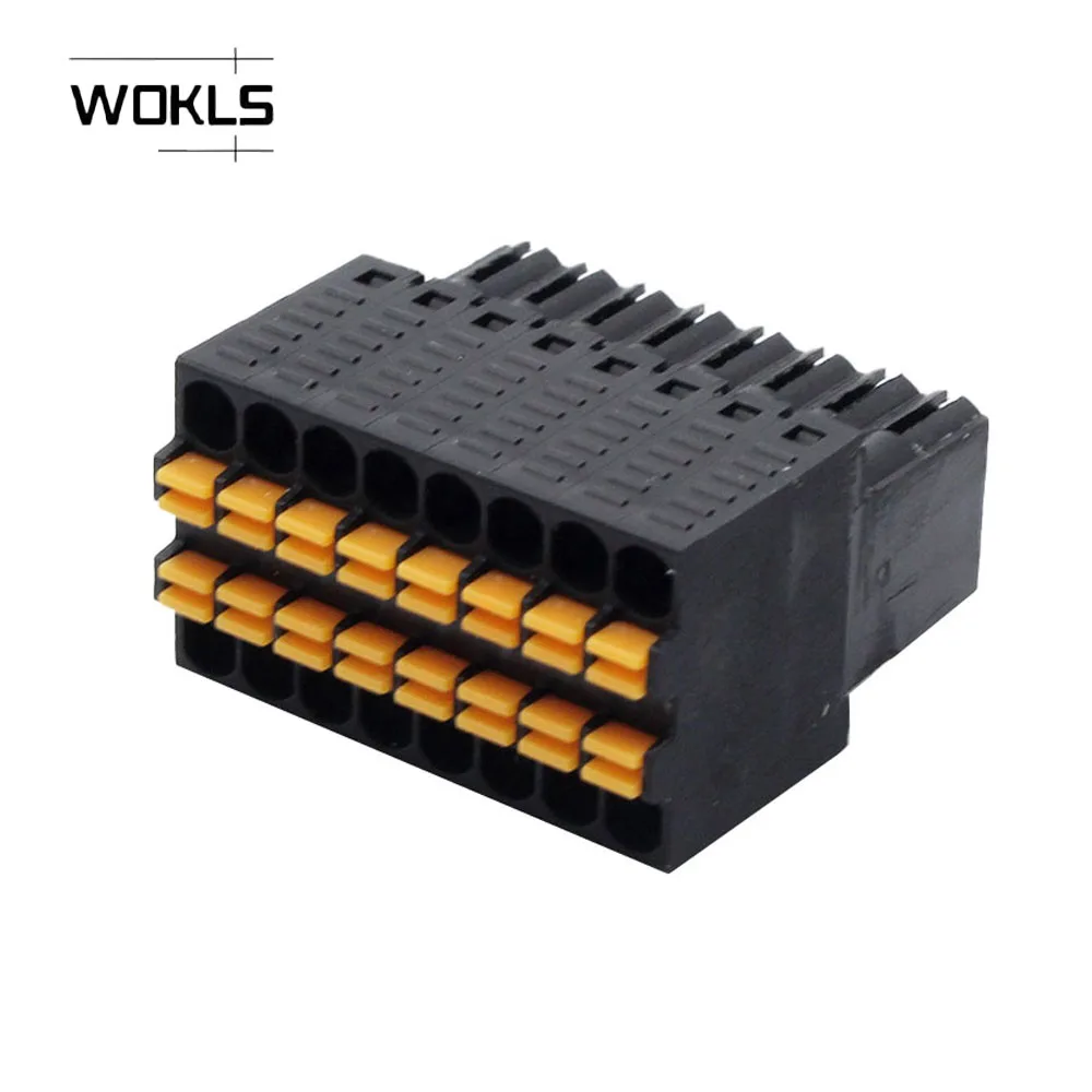 25PCS/50PCS 15EDGKDH 2.54mm Compact Double Row Layer PCB pluggable Spring Terminal Block 0156-1BXX-BK KF2EDGKE 15EDGKNHB