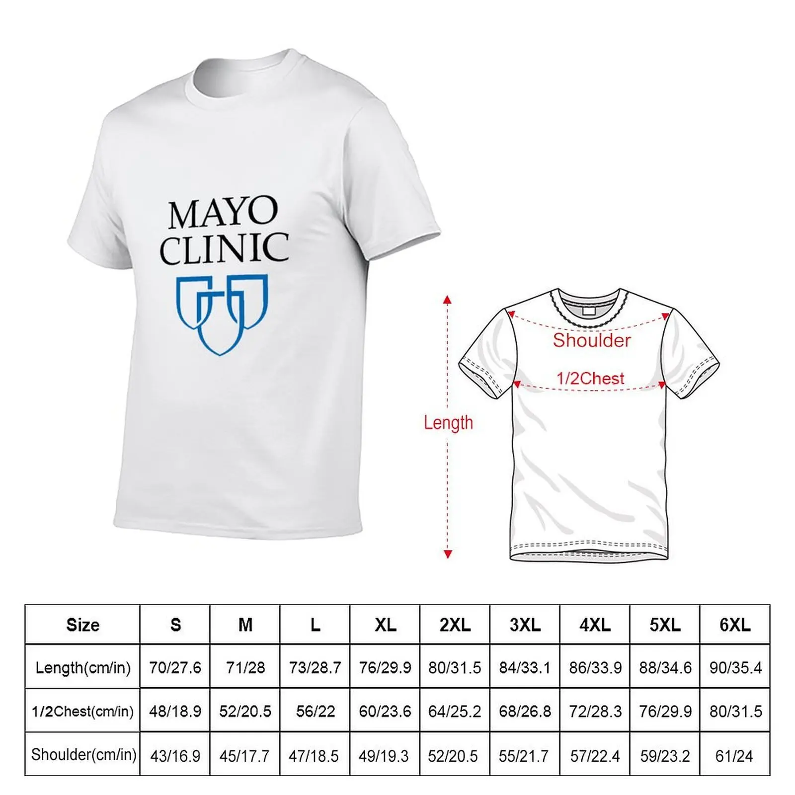 mayo clinic T-Shirt vintage anime shirt boys whites mens graphic t-shirts hip hop