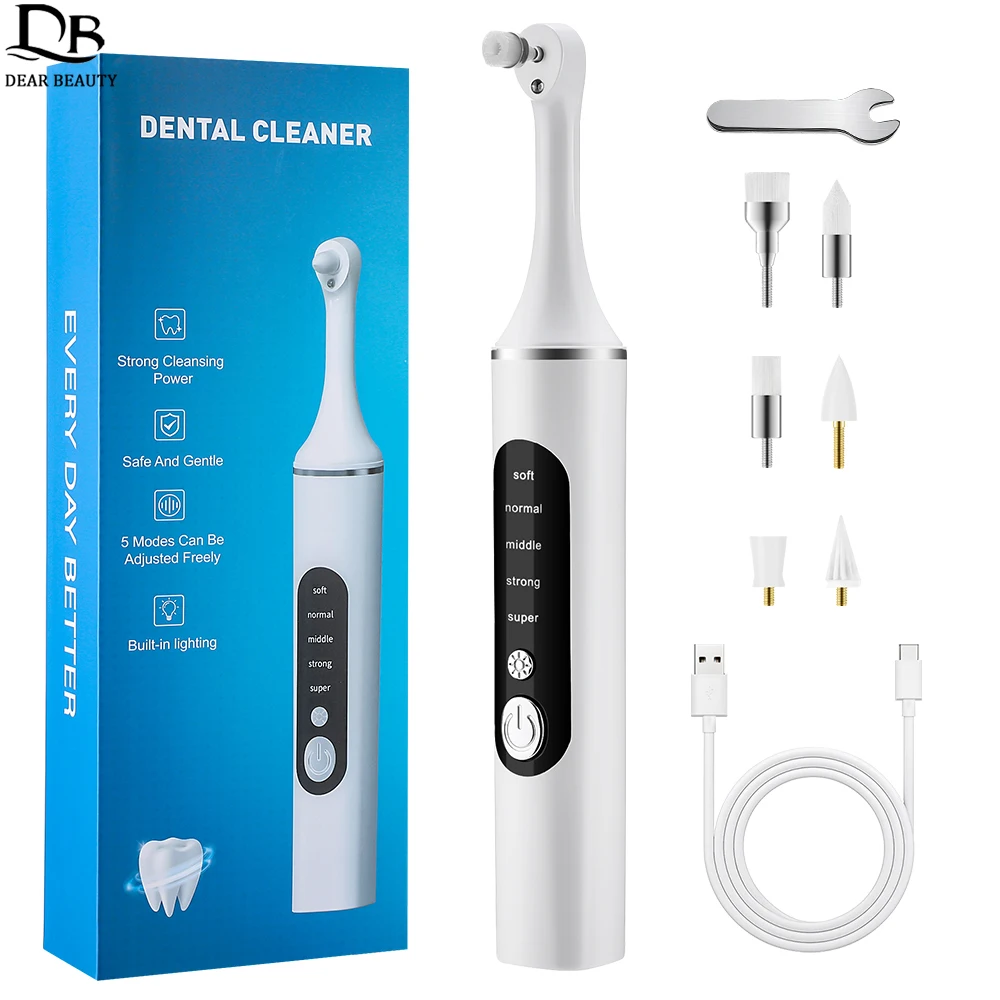 

Электрический полировщик зубов, средство для удаления зубного сорта с 6 шт., польские головки, пятен, удаление зубного камня, полировщик для зубов, инструмент для чистки