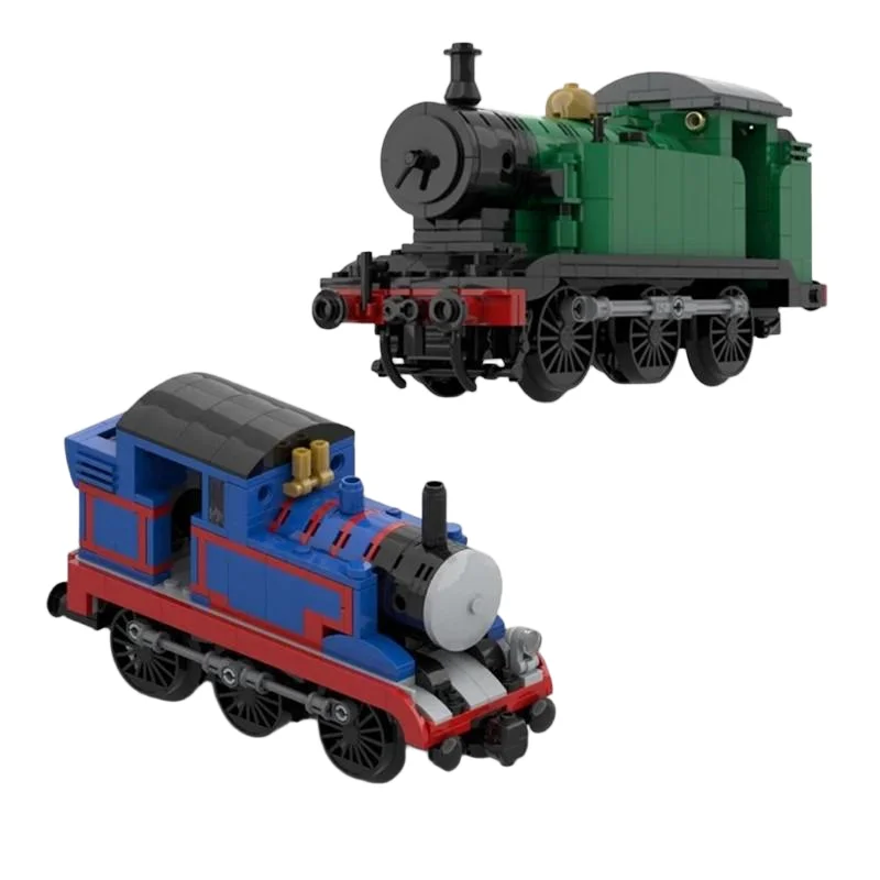 MOC-195622 181121 carro tanque ferroviário pequeno trem locomotiva pequenas partículas montagem blocos de construção brinquedo educativo presente conjunto ornam