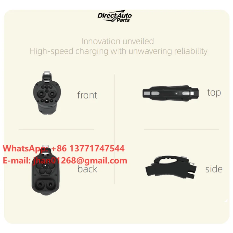Fast EVSE Car DC Charging Connector Converter 250A 300A1000V CCS2 to GBT Adapter for Electric Vehicle BYD CCS2 to GBT Adaptor