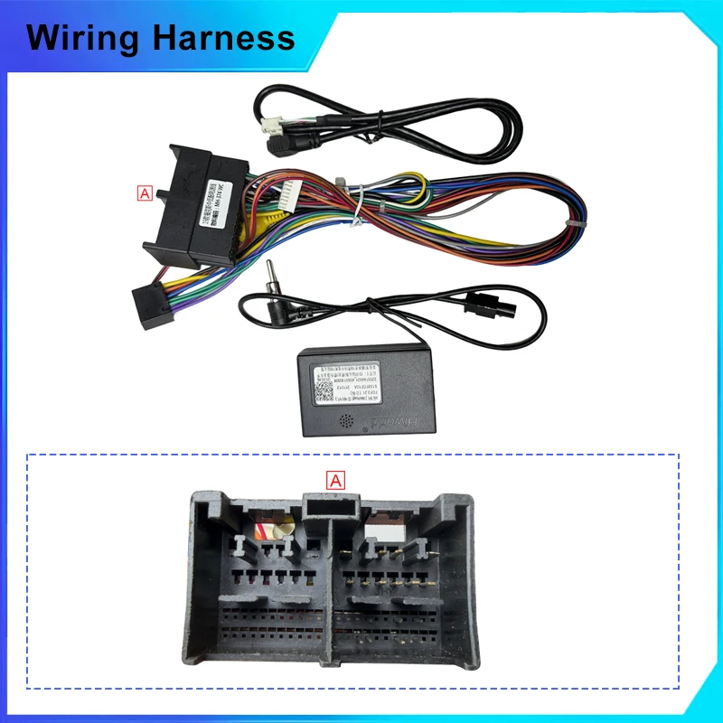 For Ford Focus 2019 HIWORLD Car Stereo Power Cable Wiring Harness Adapter Radio Installation Compatible