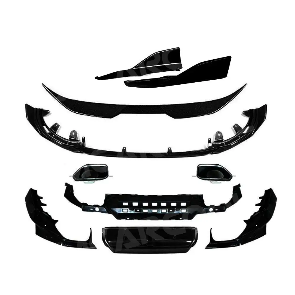 الشفة الأمامية التنانير الجانبية المفسد الخلفي المصد الخلفي الناشر لسيارات BMW 2 Series G42 M-Sport كوبيه 2021 + ملحقات هيكل السيارة #3