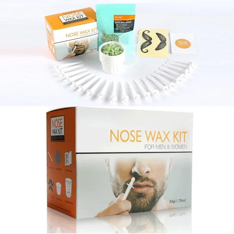 

Painless Nose Hair Removal Wax Nose Wax Nostril Cleaning Depilation Paper-free Wax Cleaning HairWax & Women Nose Kit