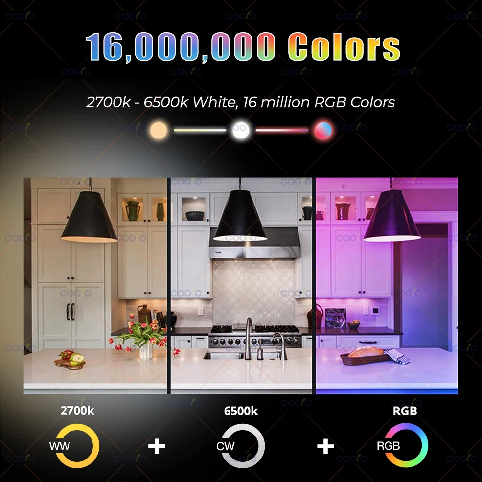 Ewelink E27 15W 18W Zigbee WiFi LED Light Bulbs RGB CW AC 220V 110V Works With Alexa Google Assisatnt Yandex Alice Home Decor
