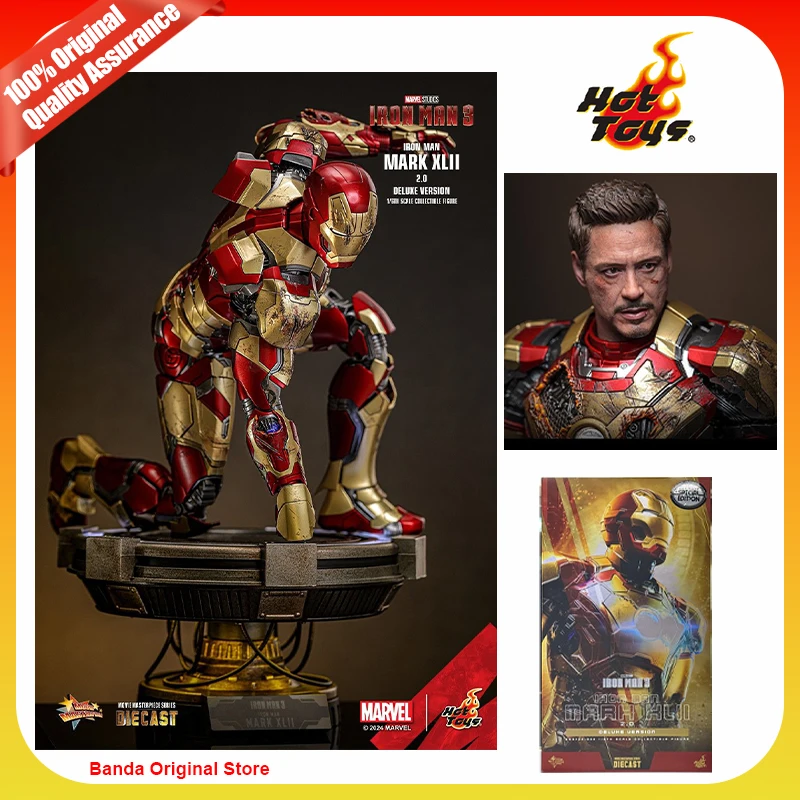 100% в наличии оригинальные горячие игрушки HT Iron Man Mark XLII 2.0 MMS759 D66B Iron Man 3 Deluxe Version 1/6 MMS759D66B Аниме Экшн-подарок