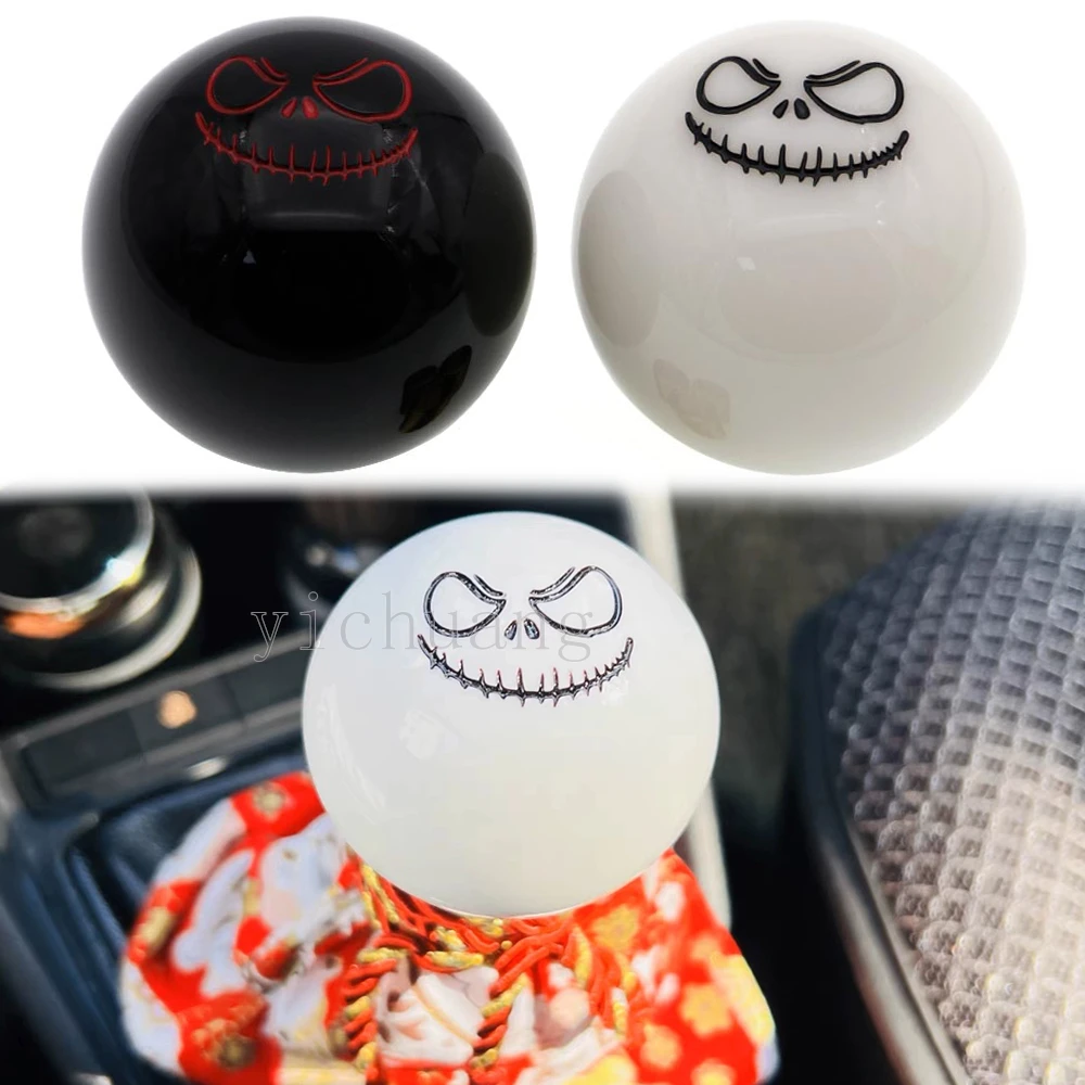 Racing Car Gear Knob Ball JDM Style Universal Gear Lever Knob Joker Smile Face Shifter Knob