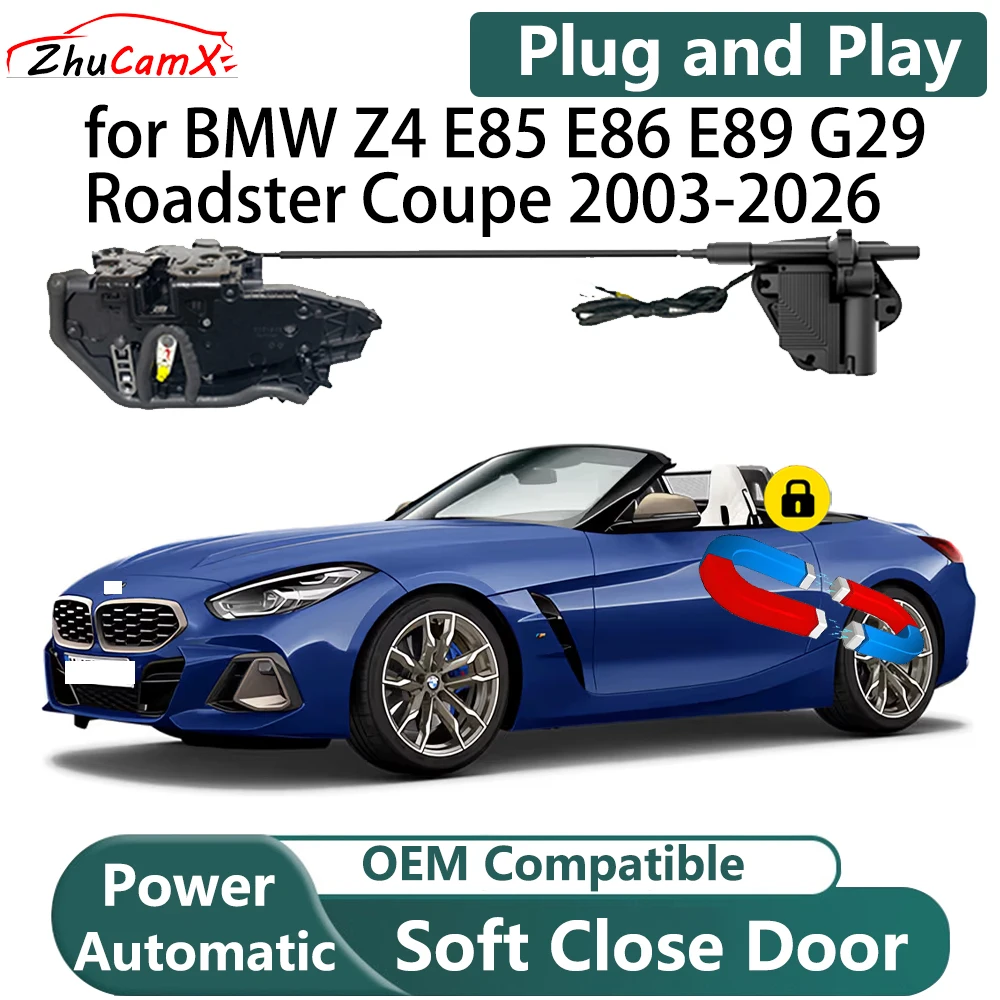 

for BMW Z4 E85 E86 E89 G29 Roadster Coupe 2003-2026 Automatic Electric Soft Close Door Closer Power Comfort Closing System