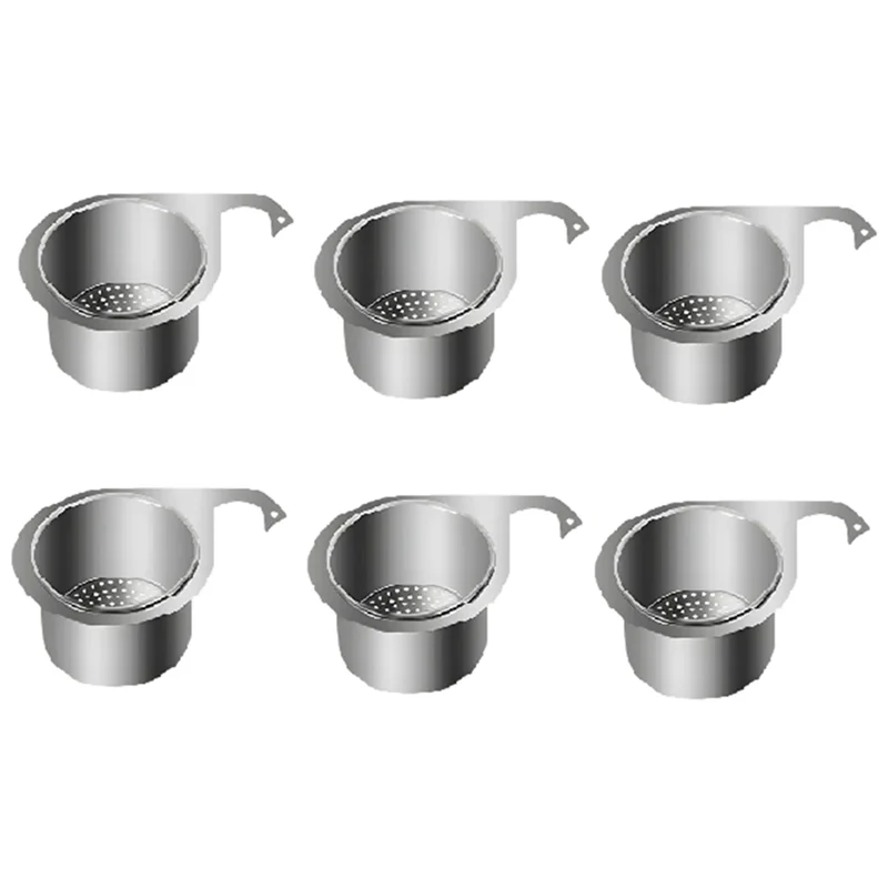 

ABKU-Stainless Steel Drain Basket For Kitchen Sink Model Multifunctional Sink Drain Basket Easy To Filter Kitchen Waste